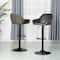 Glitzhome® Mid-Century Leatherette Gaslift Adjustable Swivel Bar Stool Set